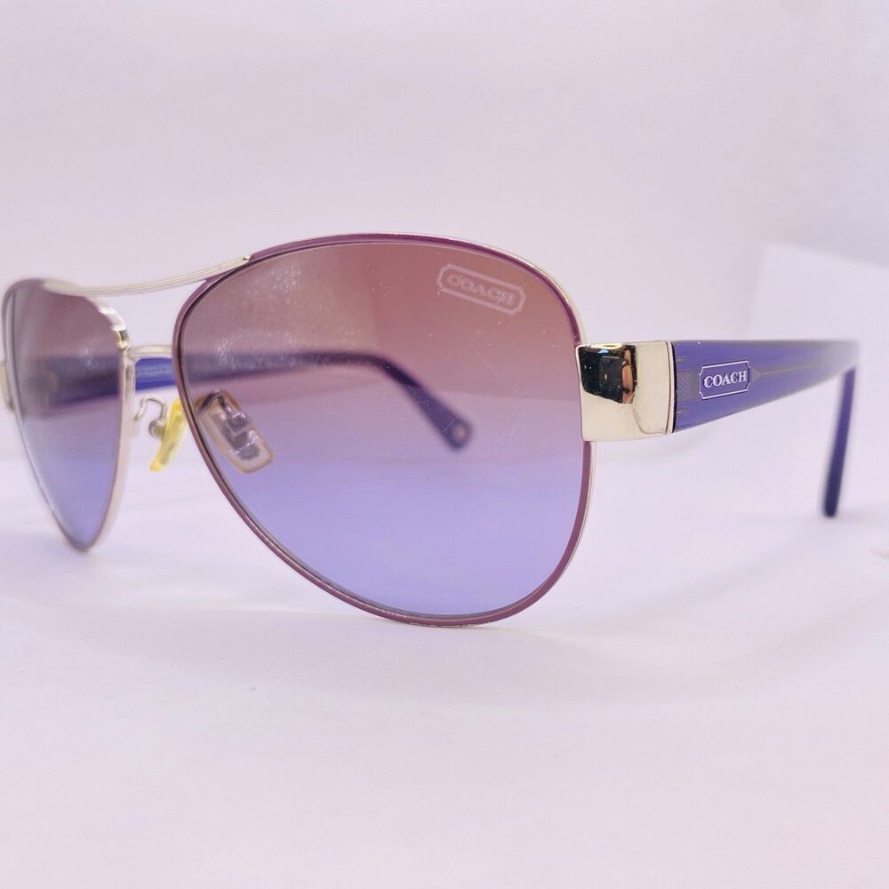 Coach Sunglasses Frames HC 7003 Kristina 9125/68 Silver Purple 59-13-135
